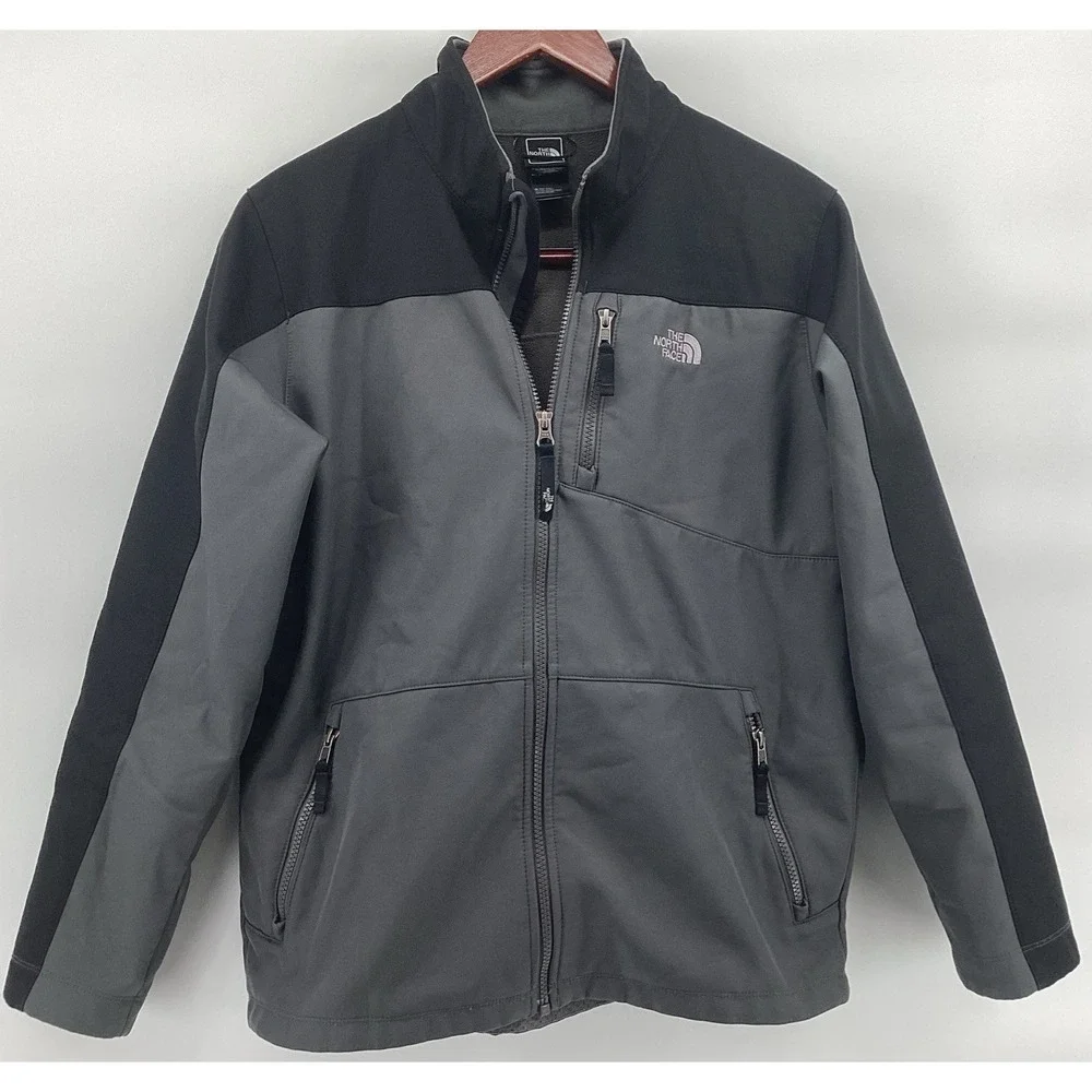 The North Face Boys XL Jacket Black Soft Shell Full Zip